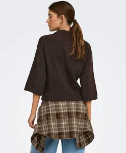 Dames vest bruin
