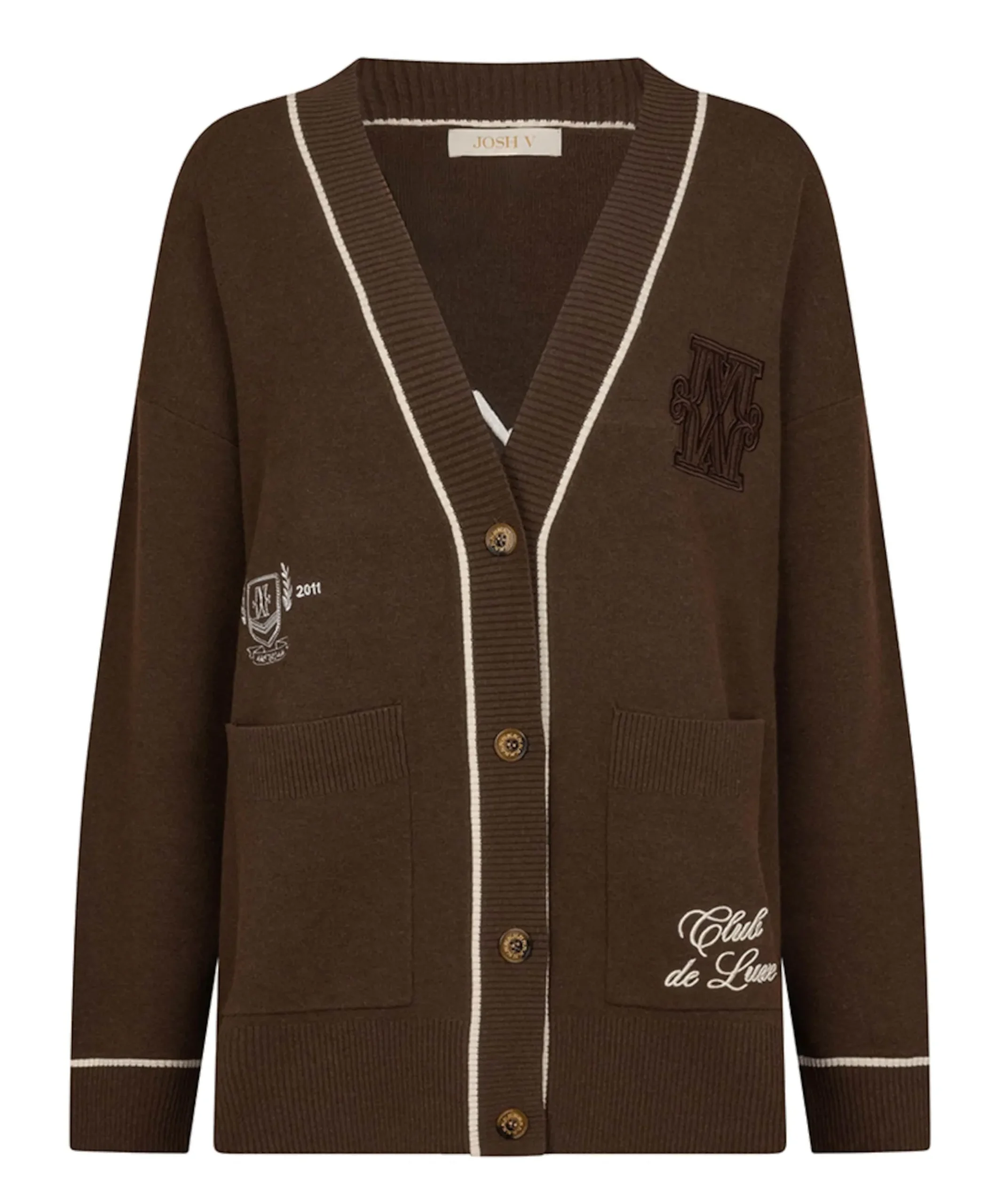 Dames vest bruin