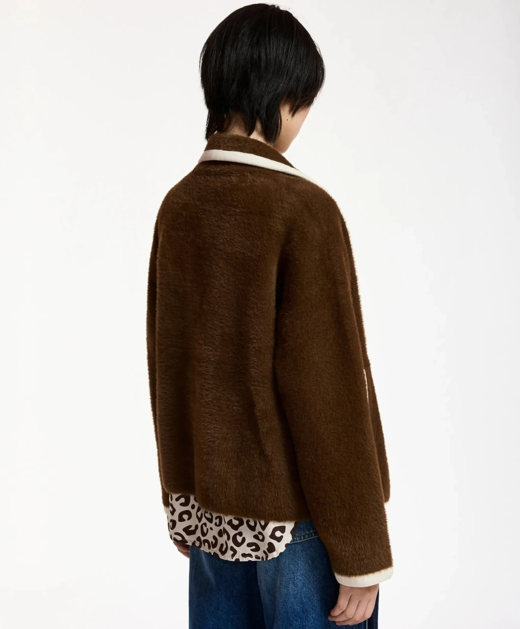 Dames vest bruin