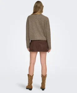 Dames vest bruin