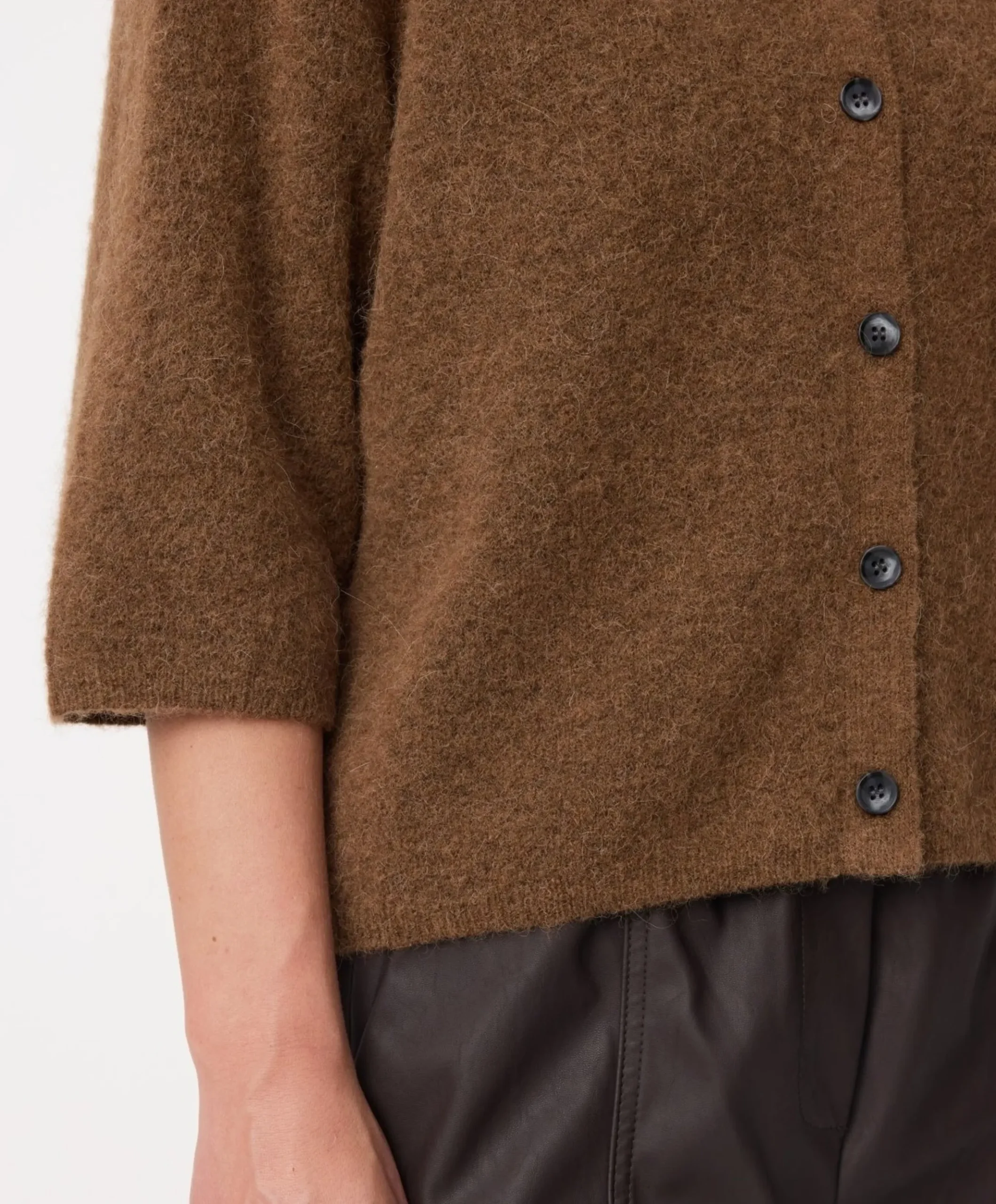Dames vest bruin