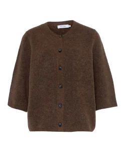 Dames vest bruin
