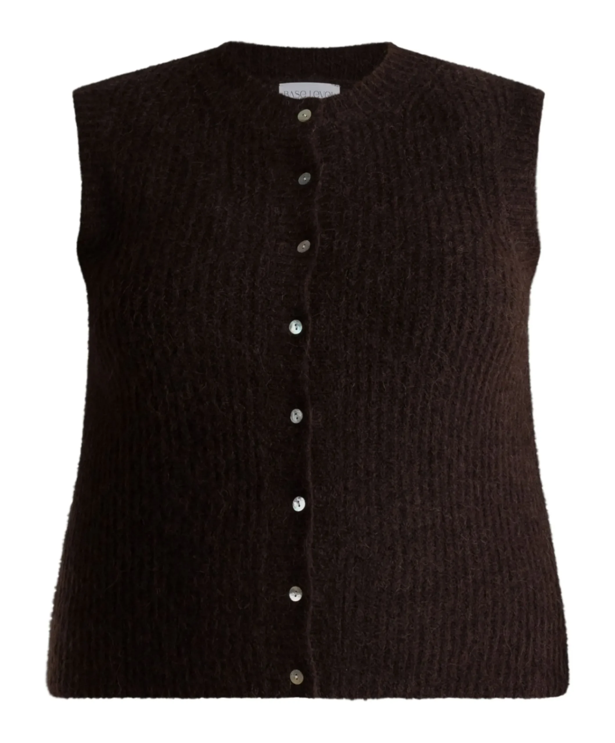 Dames vest bruin