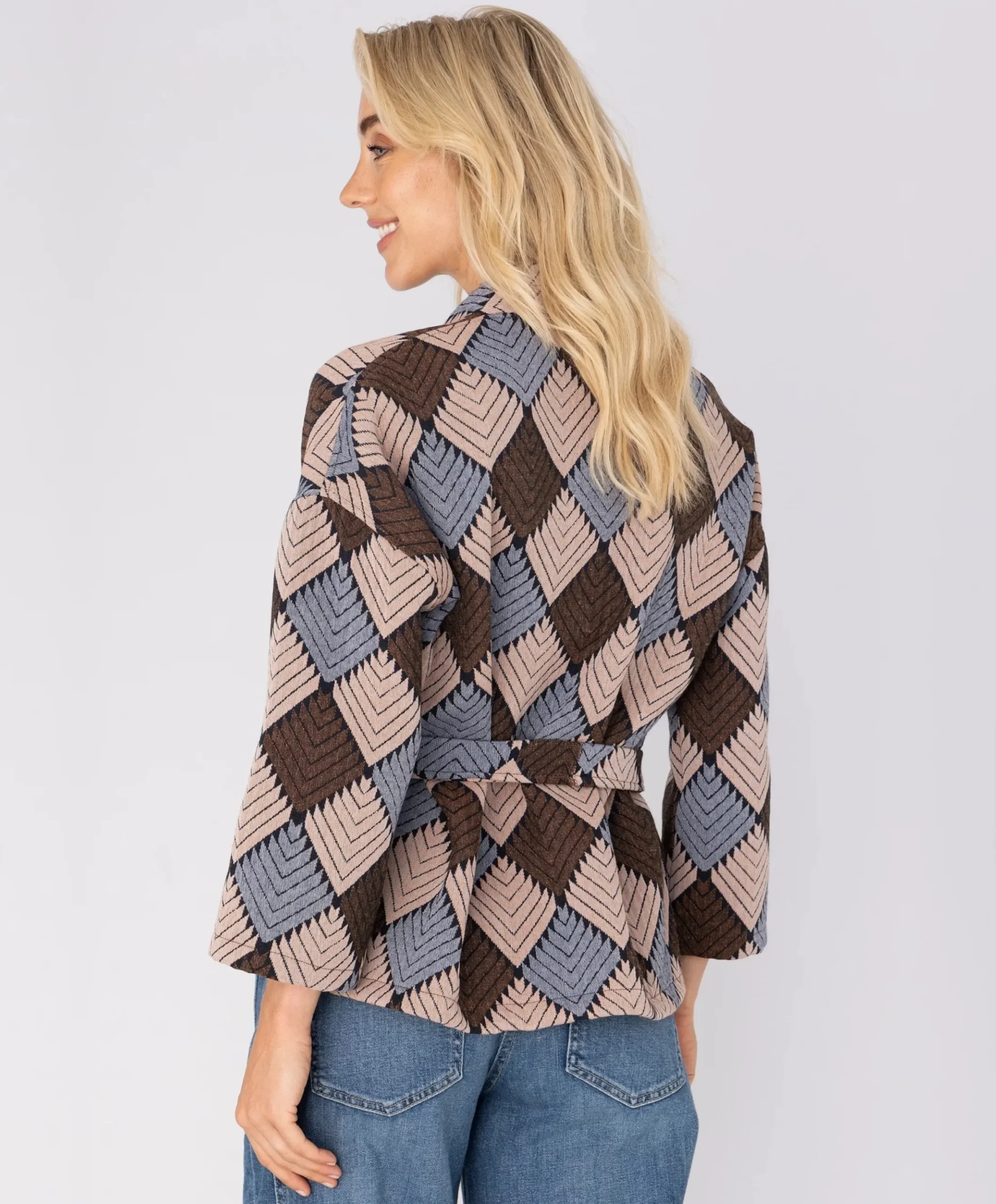 Dames vest bruin