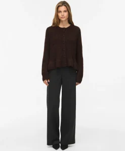 Dames vest bruin
