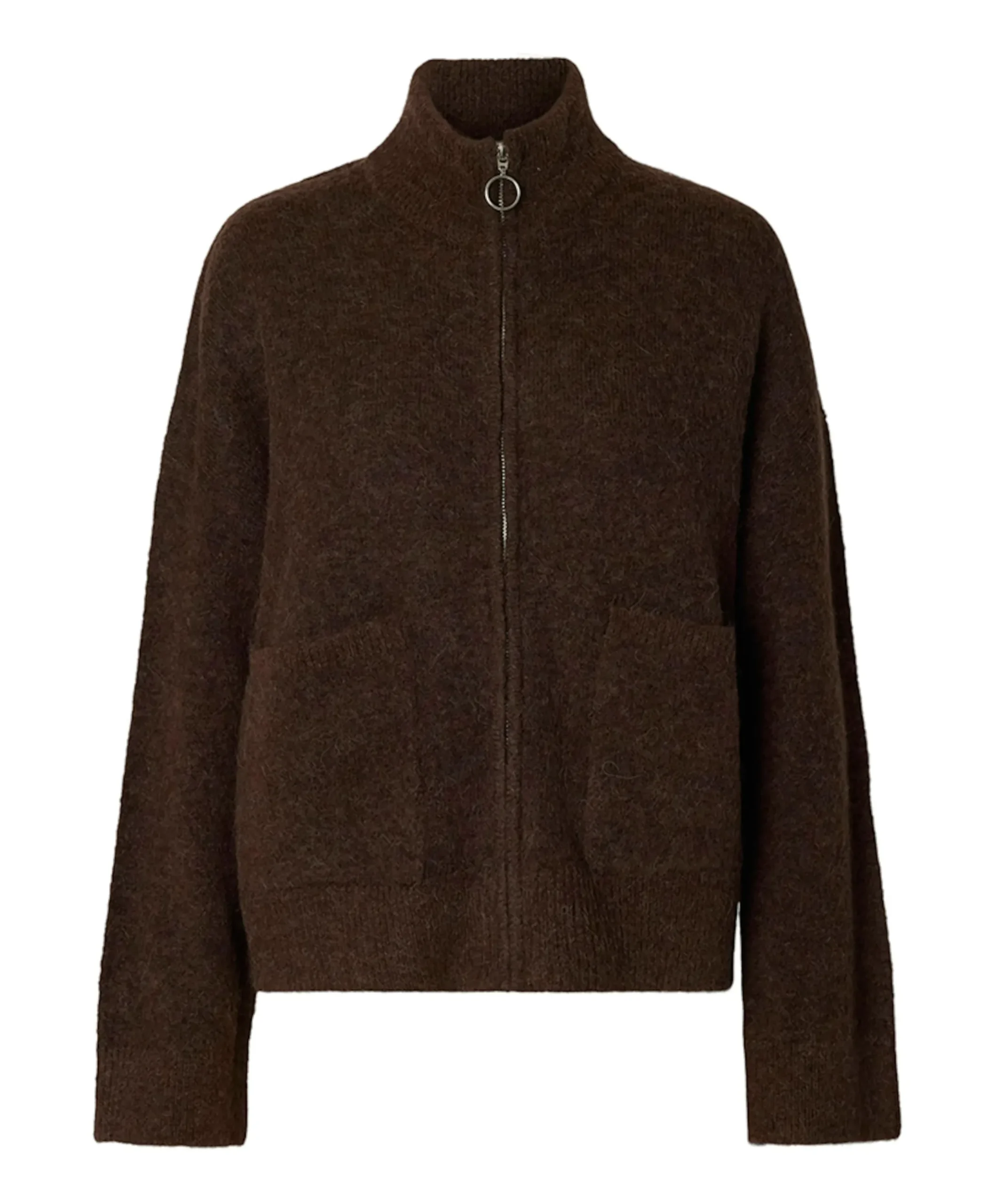 Dames vest bruin