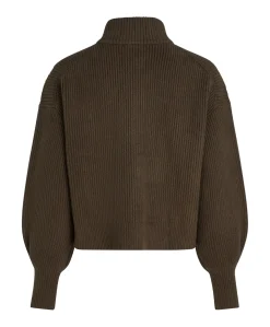 Dames vest bruin