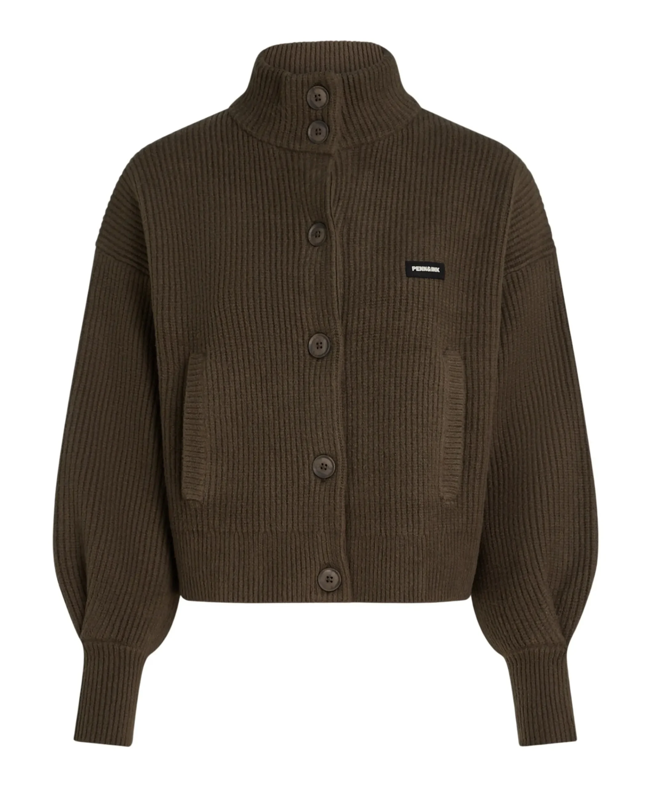 Dames vest bruin