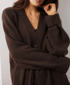 Dames vest bruin