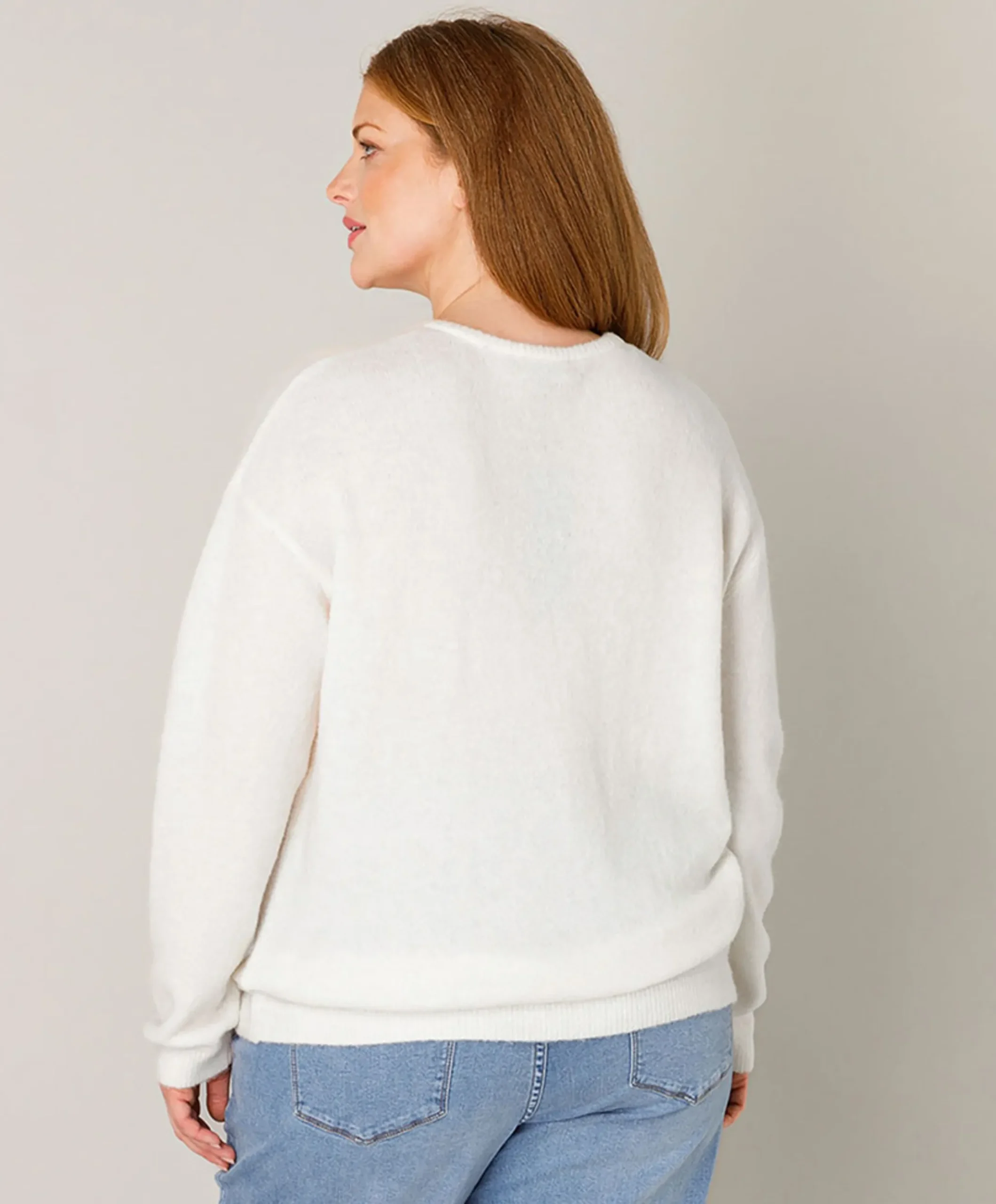 Dames vest ecru