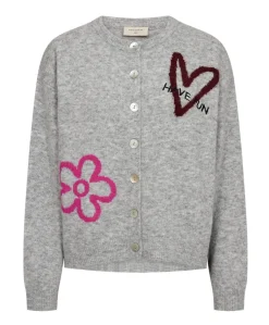 Dames vest grijs