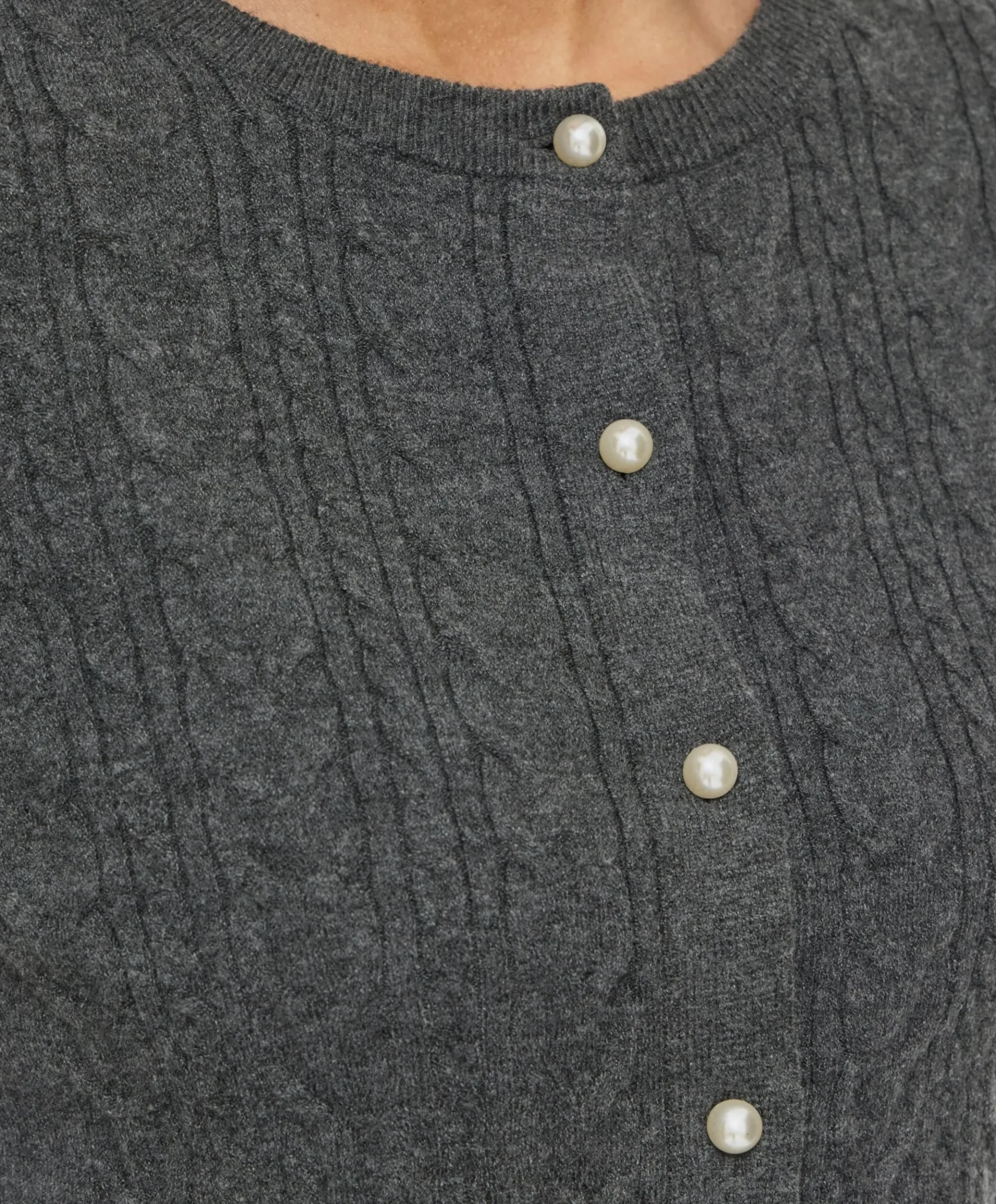 Dames vest grijs