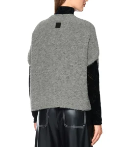 Dames vest grijs