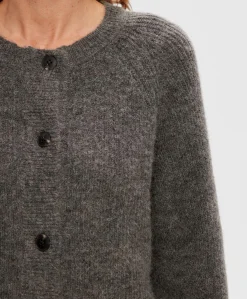 Dames vest grijs