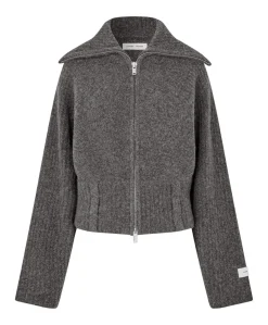 Dames vest grijs