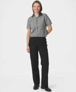 Dames vest grijs