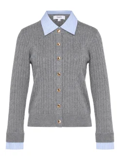 Dames vest grijs