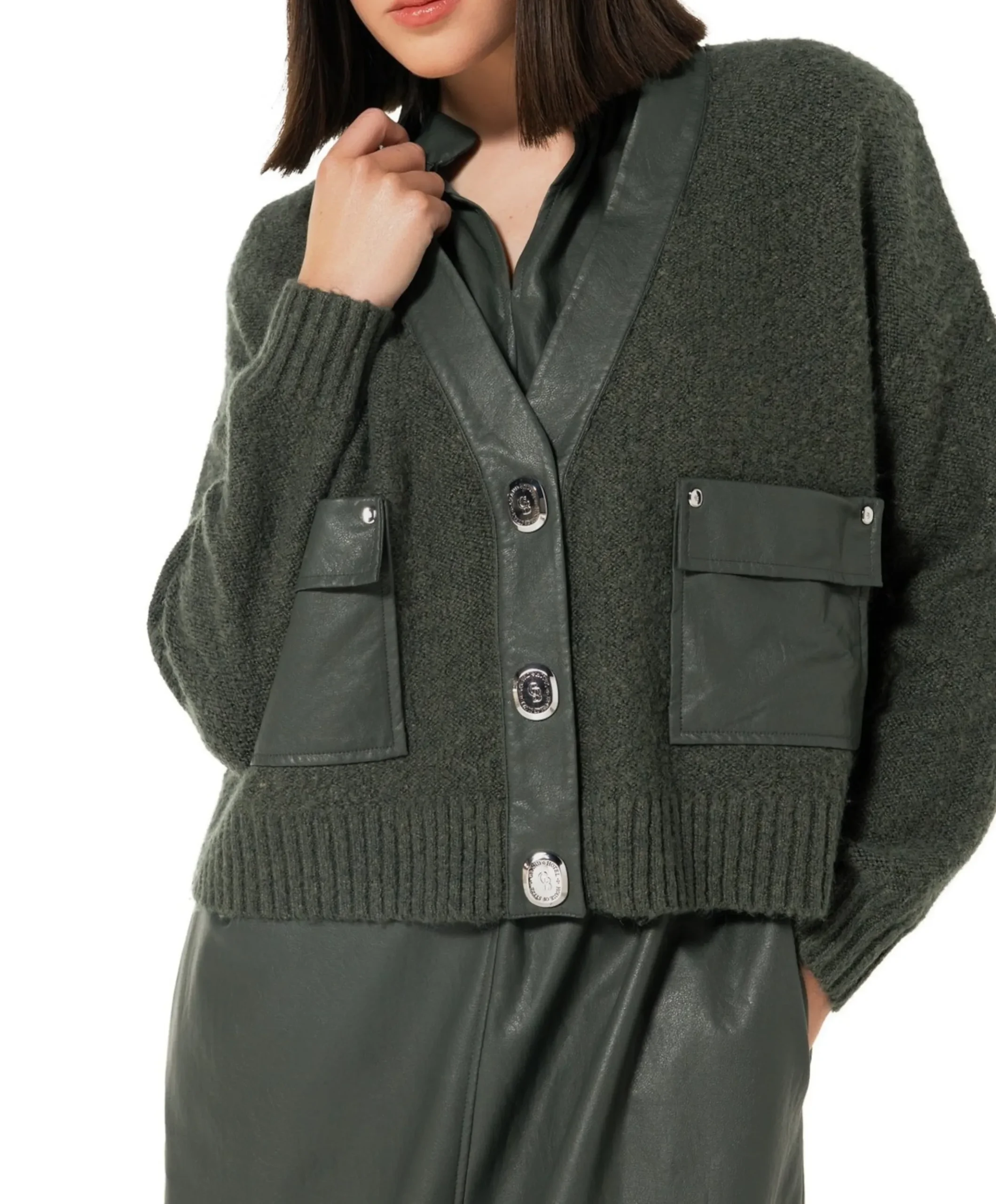 Dames vest groen