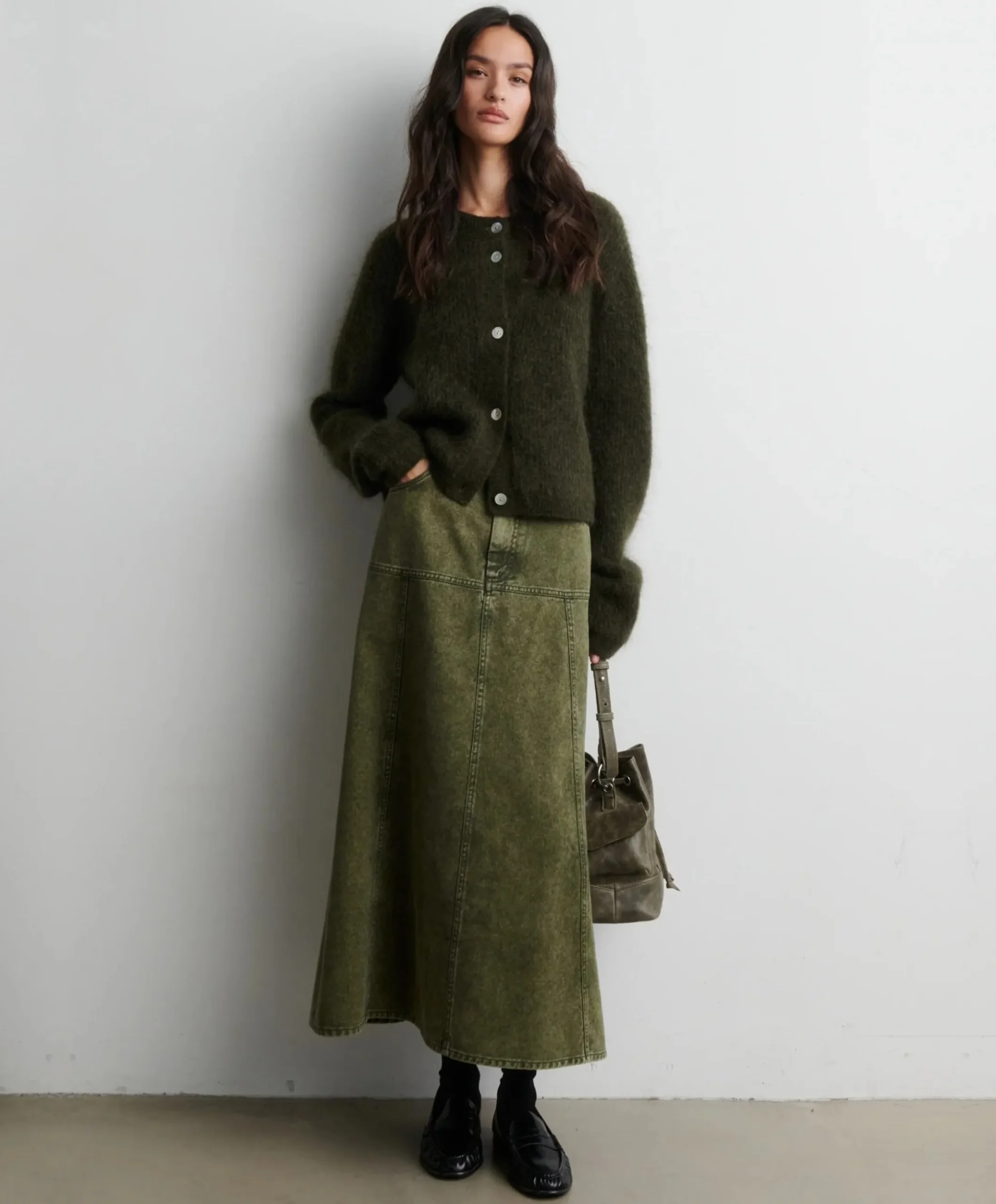 Dames vest groen