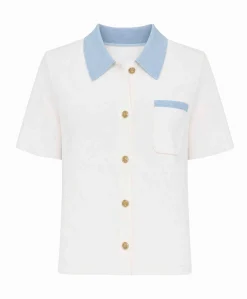 Dames vest wit