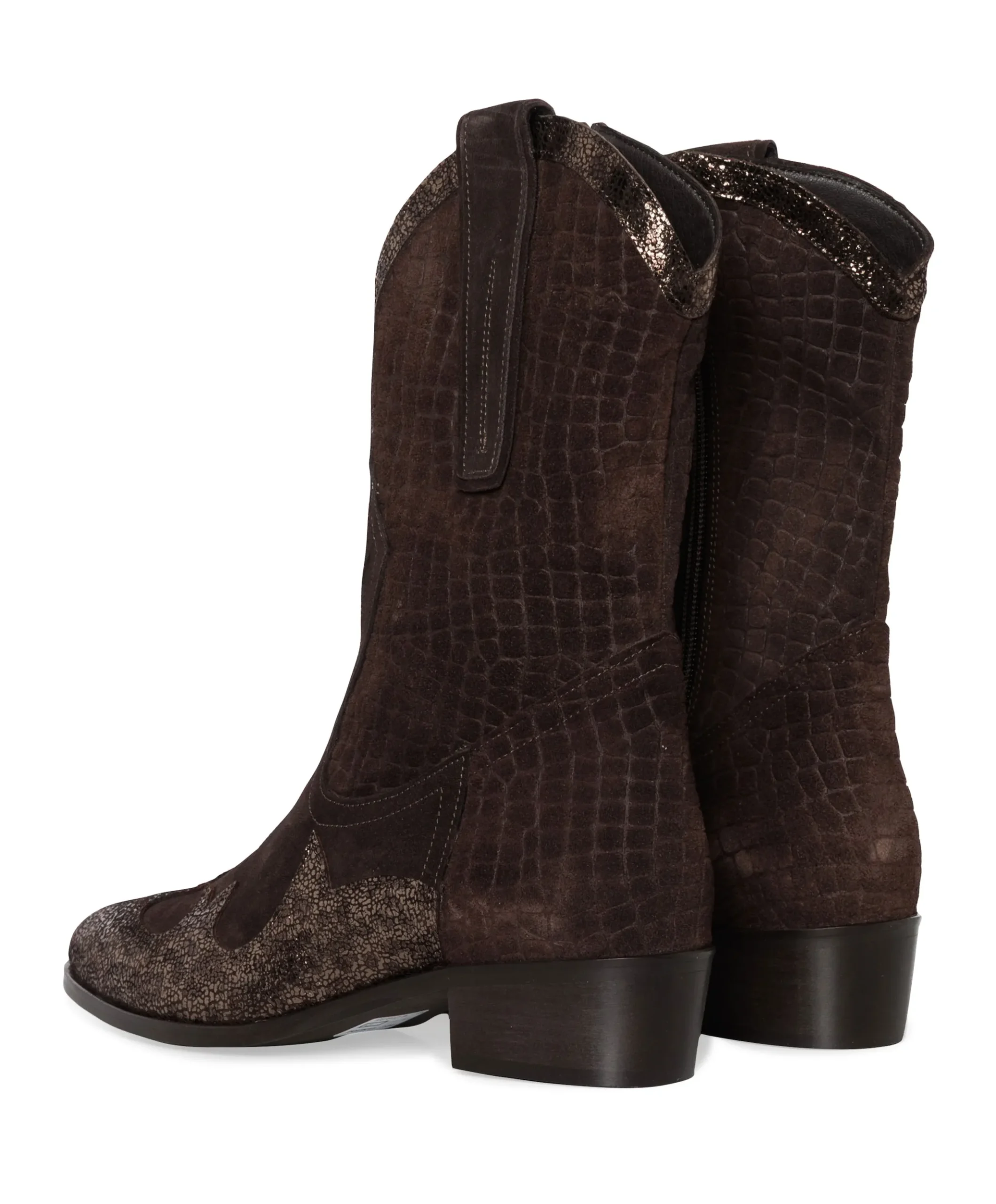 dames westernlaarzen beige