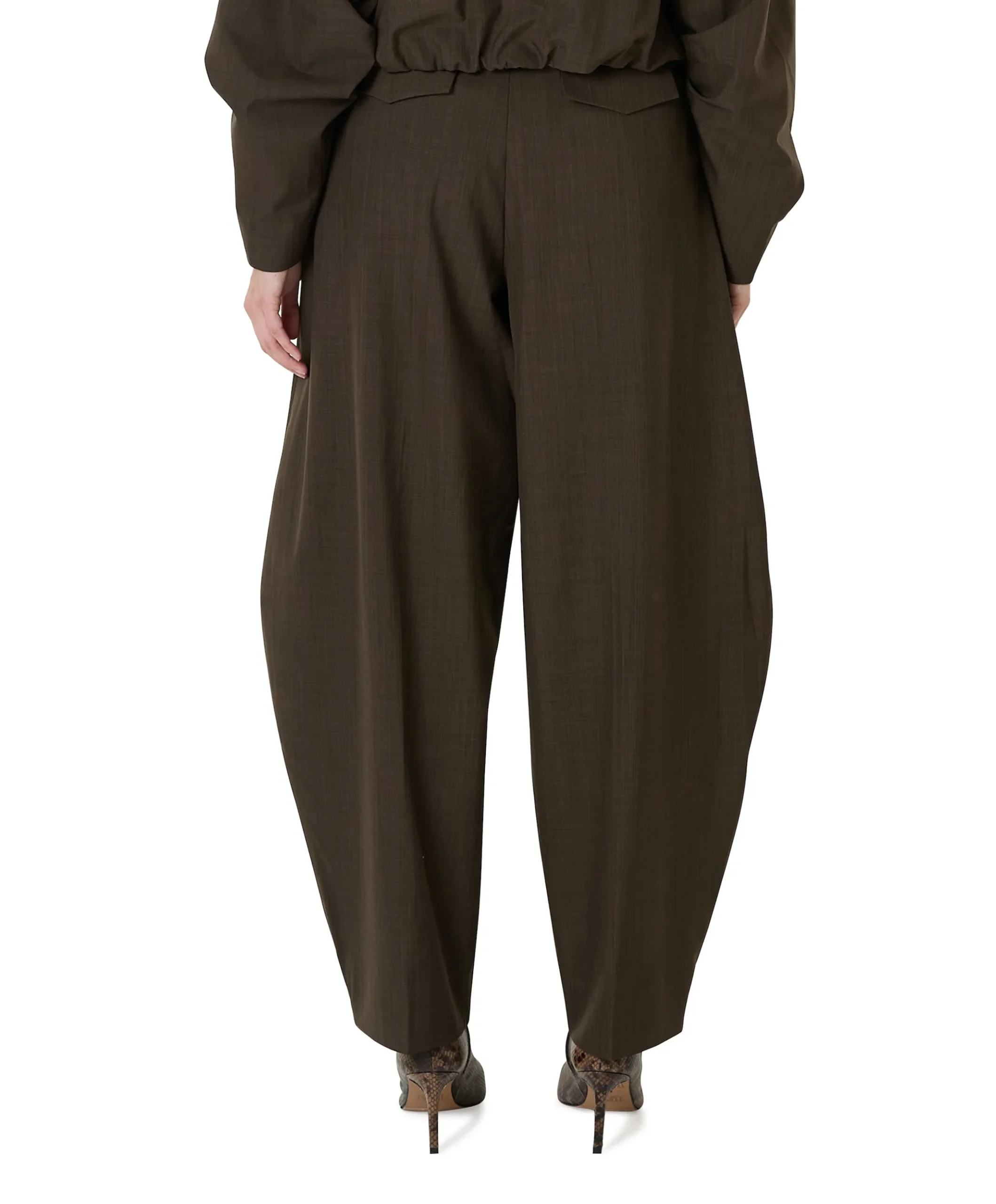Dante Mid waist Pants dames broek groen