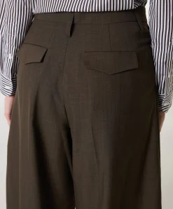 Dante Mid waist Pants dames broek groen