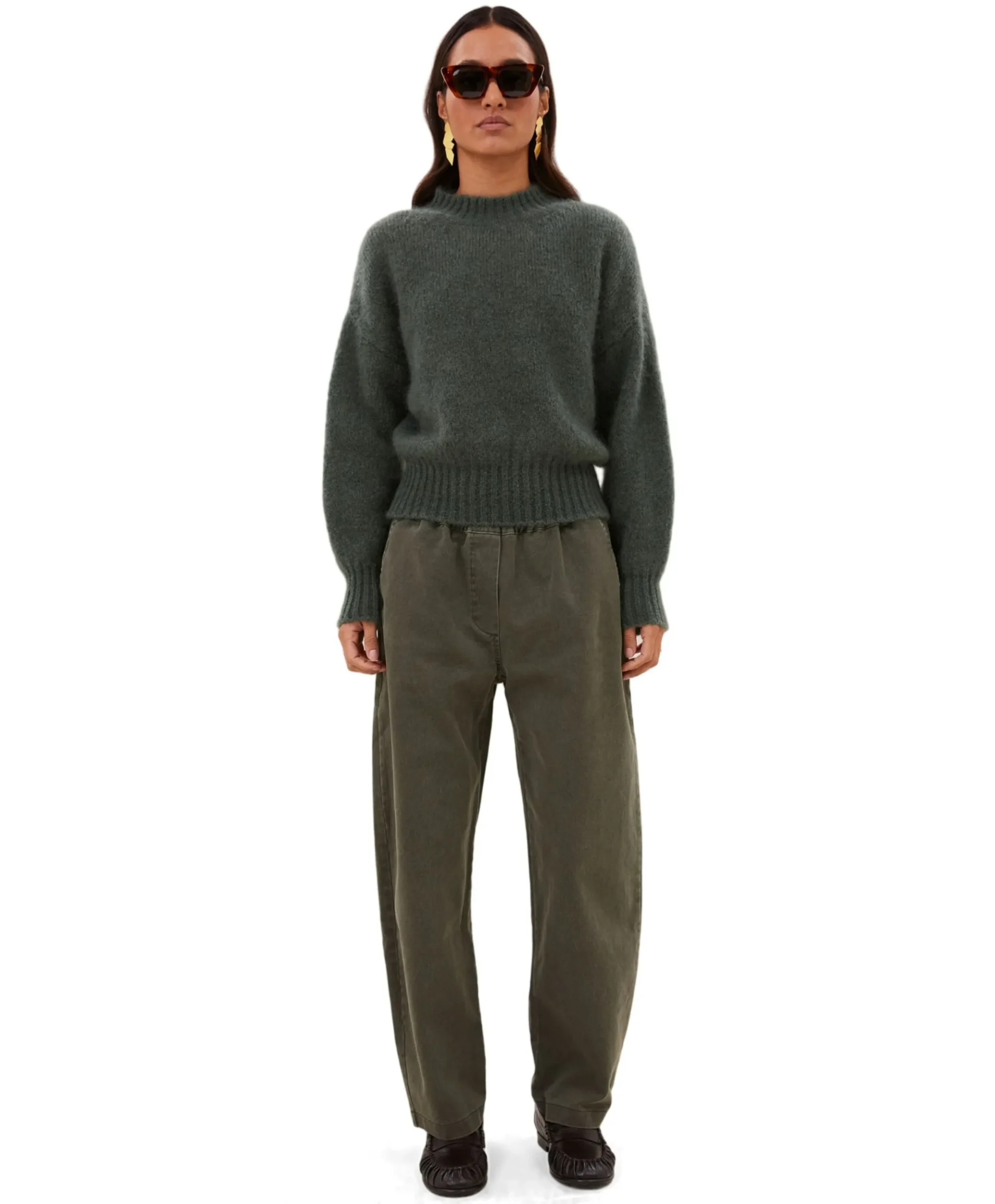 davi pants dames broek groen