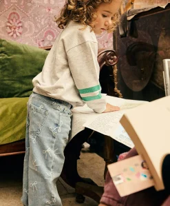Denim Bow meisjes jeans blauw