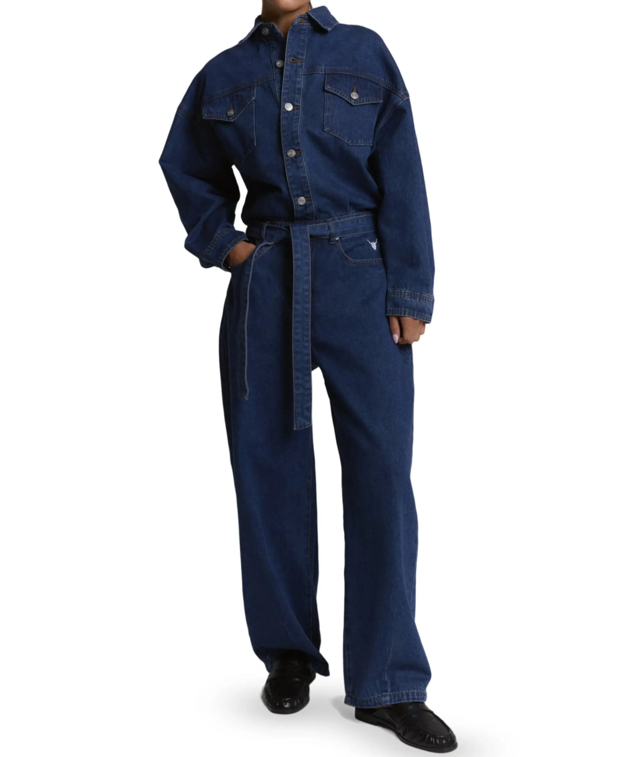 DENIM JUMPSUIT dames jumpsuit blauw
