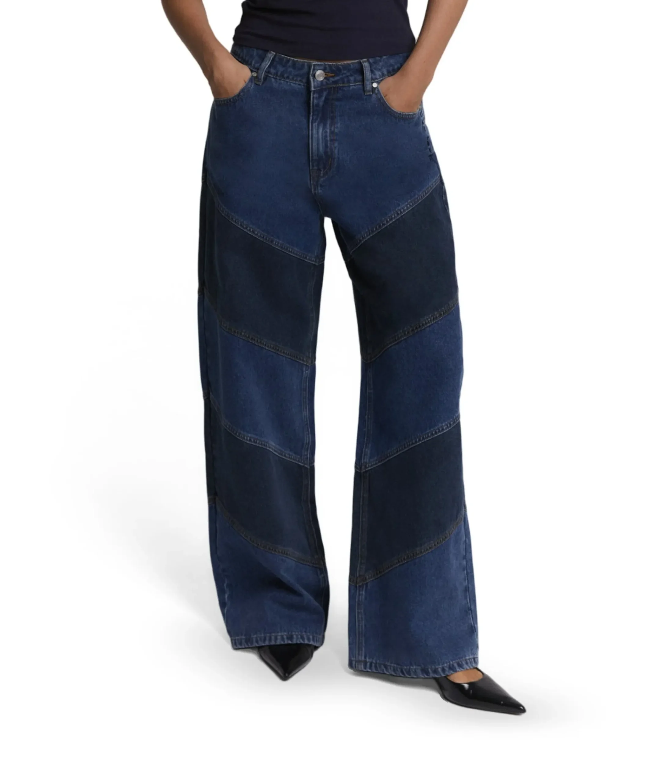 DENIM MIX dames jeans blauw