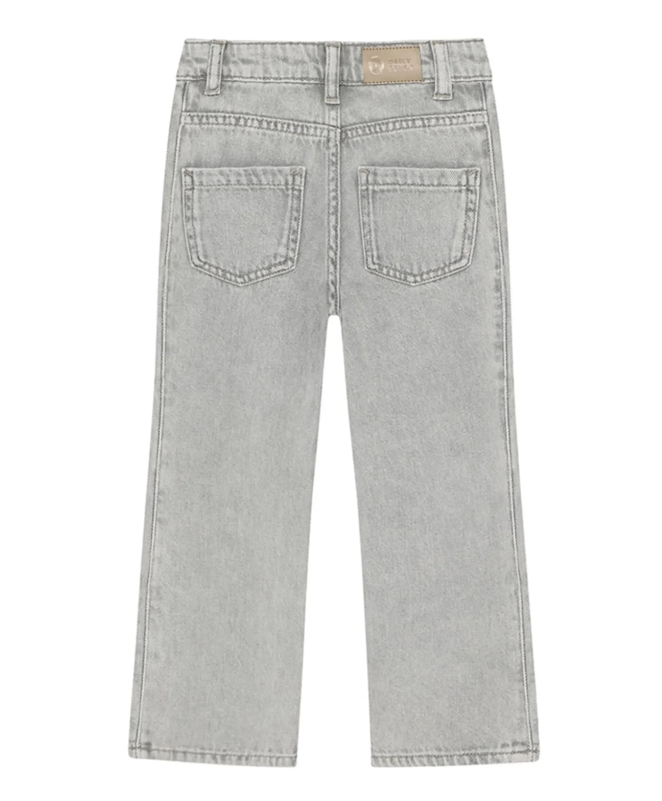 Denim Wide Fit Embossing meisjes jeans grijs