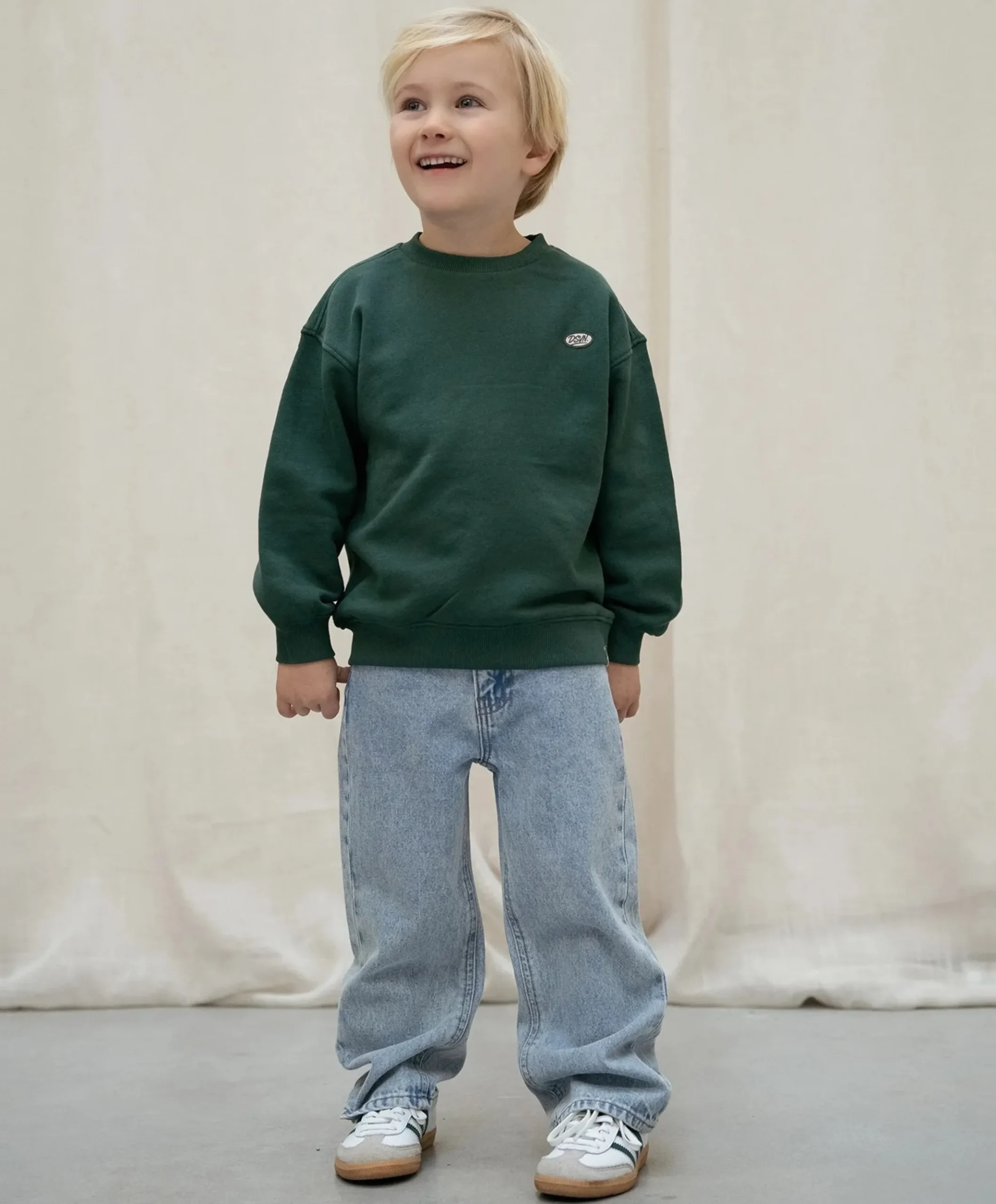 Denim Wide Fit jongens jeans blauw