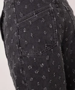 DerriCC Dot dames jeans grijs