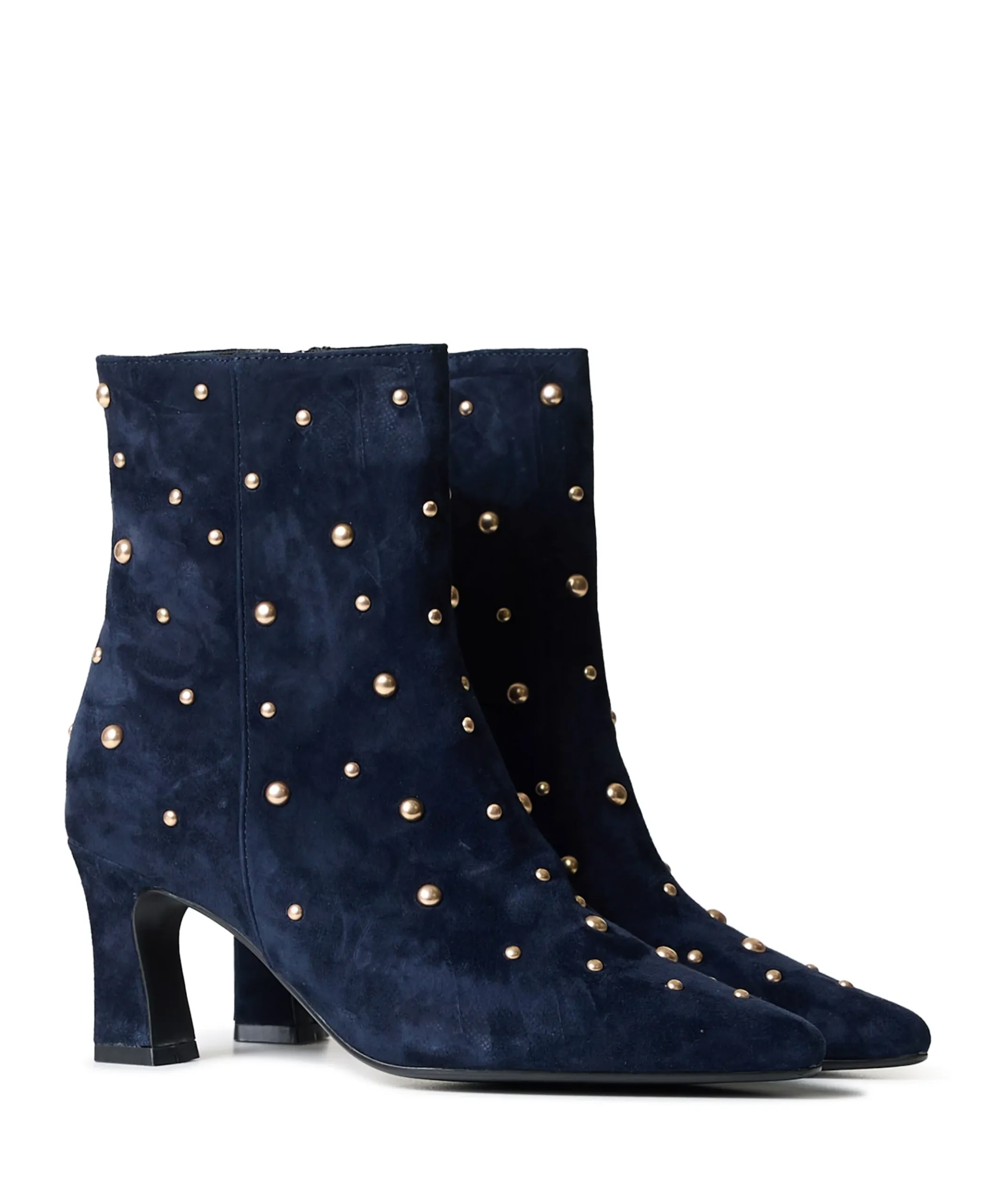 Desdemona dames enkellaarzen blauw