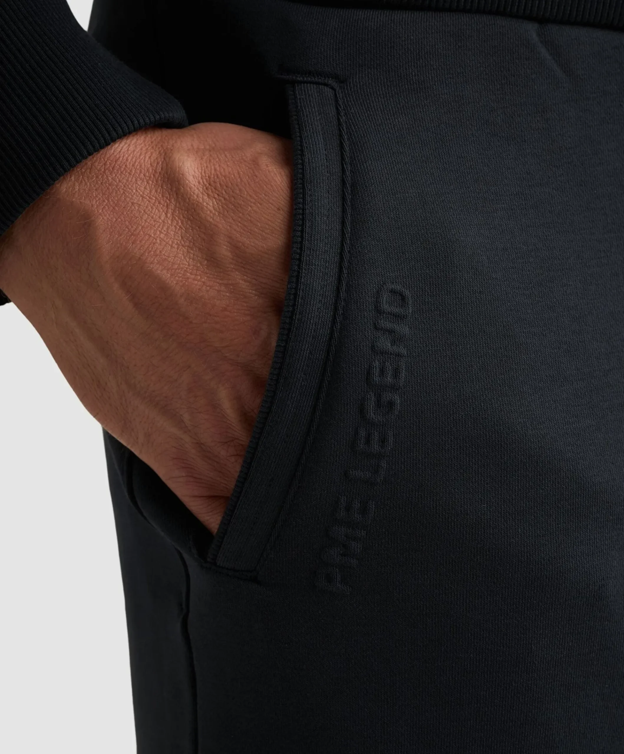 ELEVATED SWEAT PANTS PEACHED TERRY heren broek blauw
