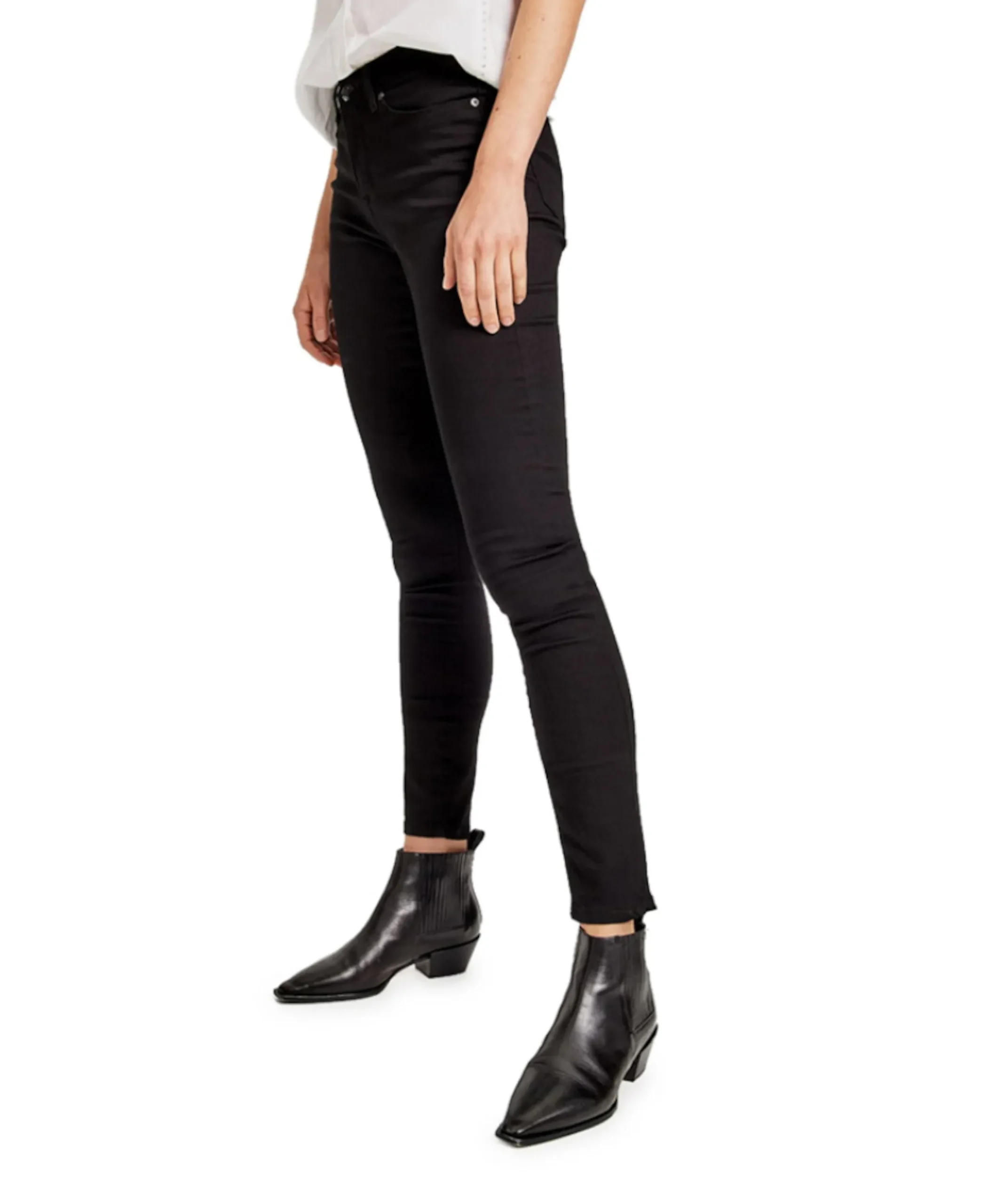 Elma black dames jeans zwart
