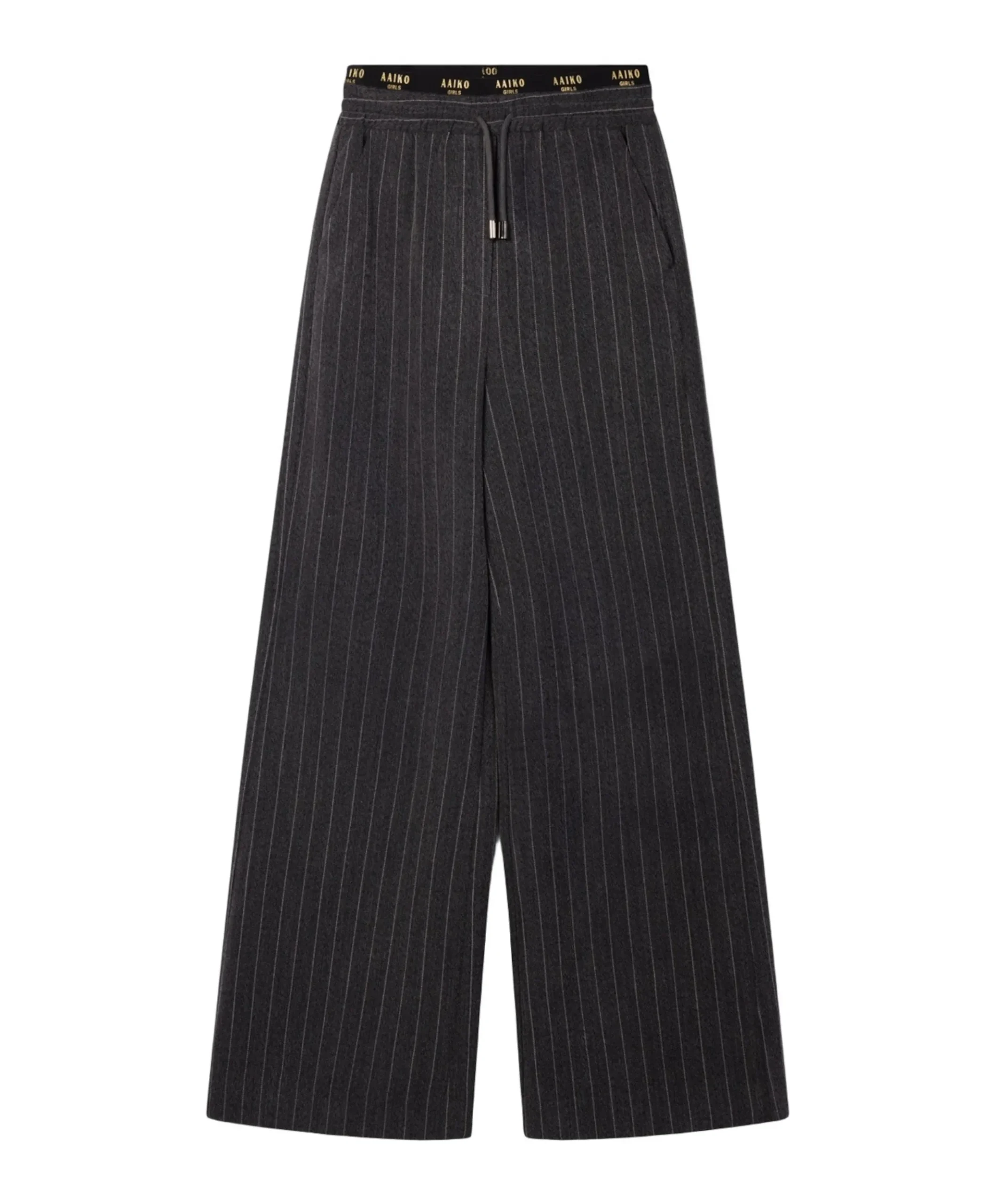 ESILA PINSTRIPE VIS 350 G meisjes pantalon grijs