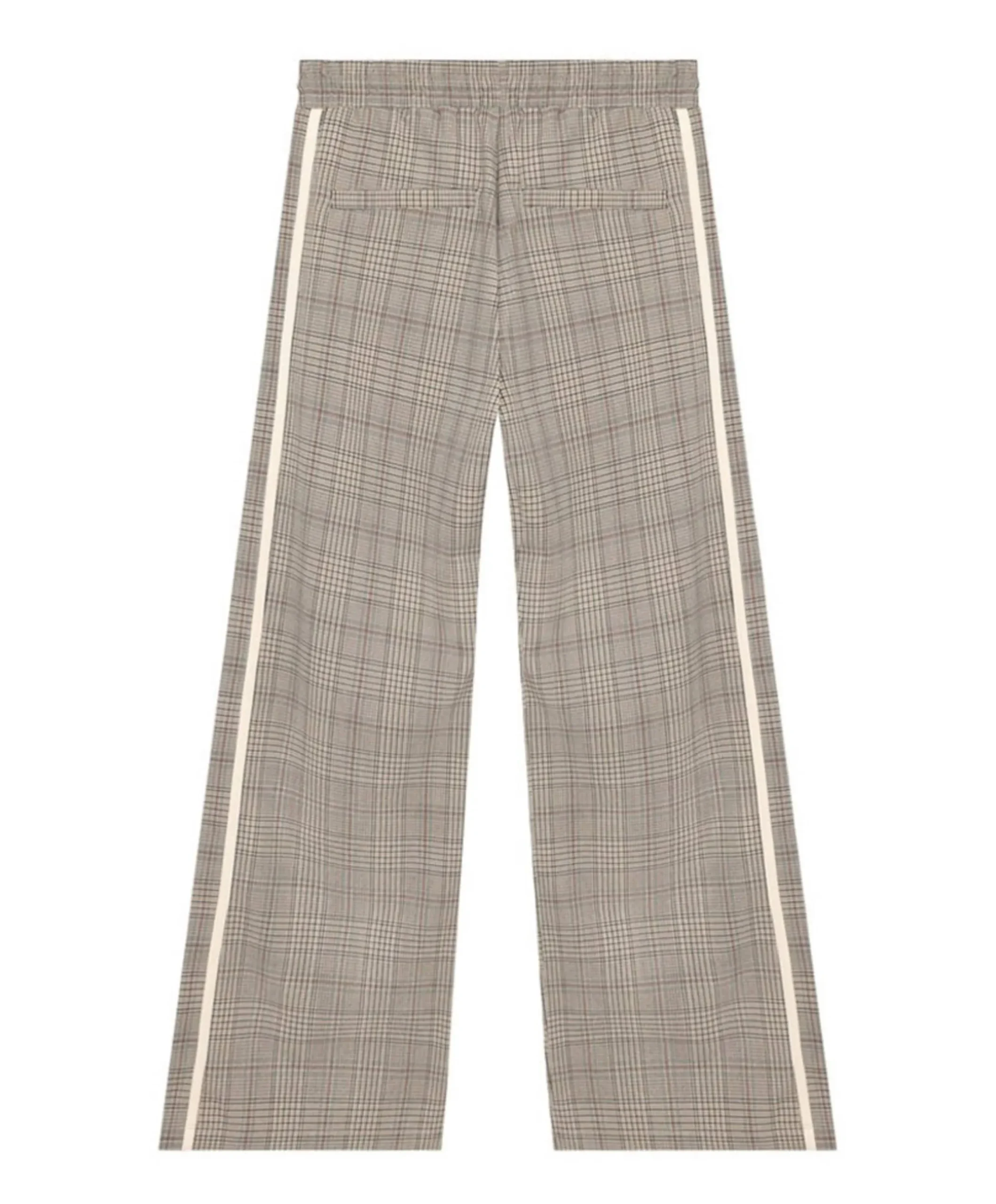 Extra Wide Check meisjes broek bruin