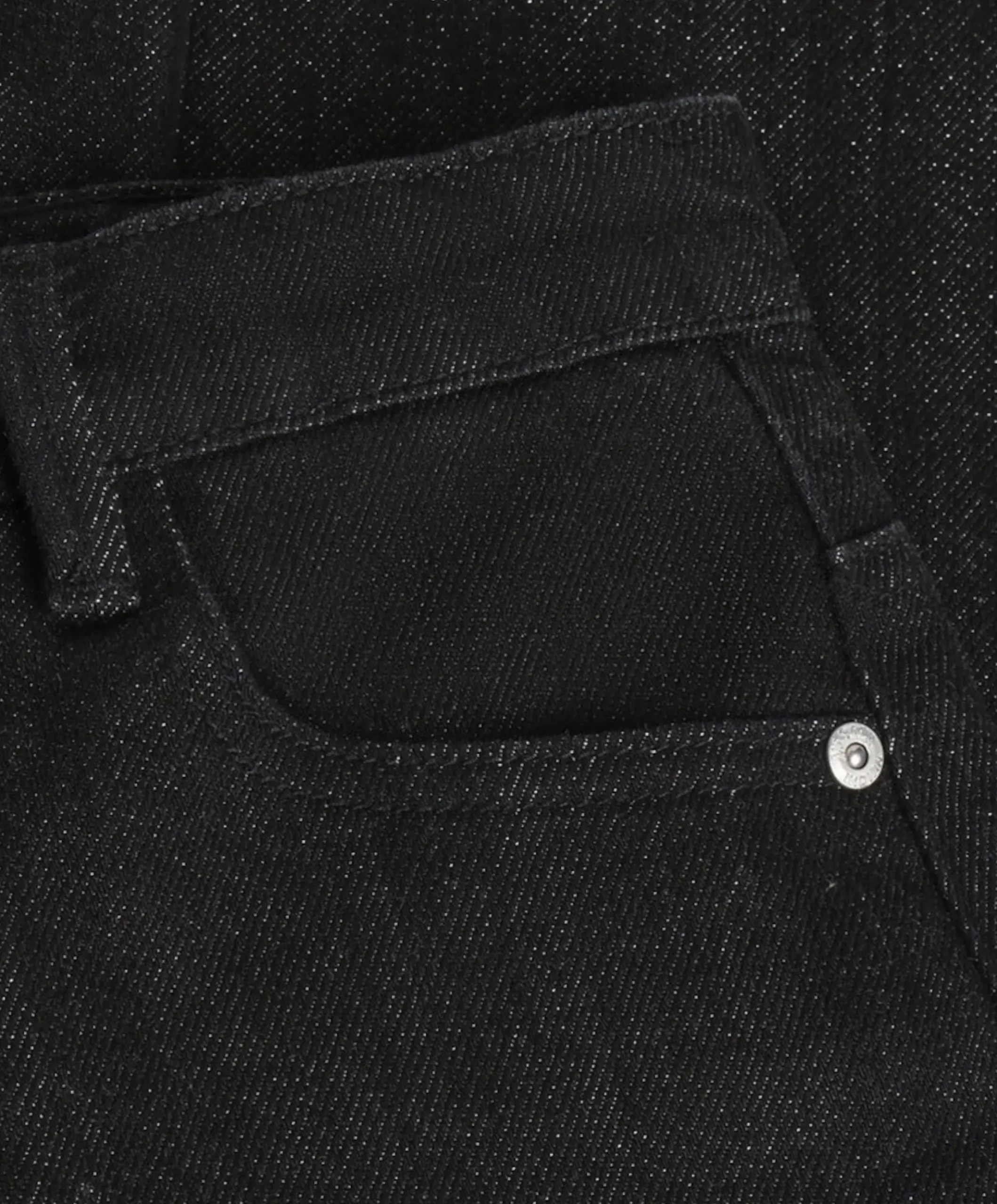 Extra Wide Fit Glitter meisjes jeans zwart