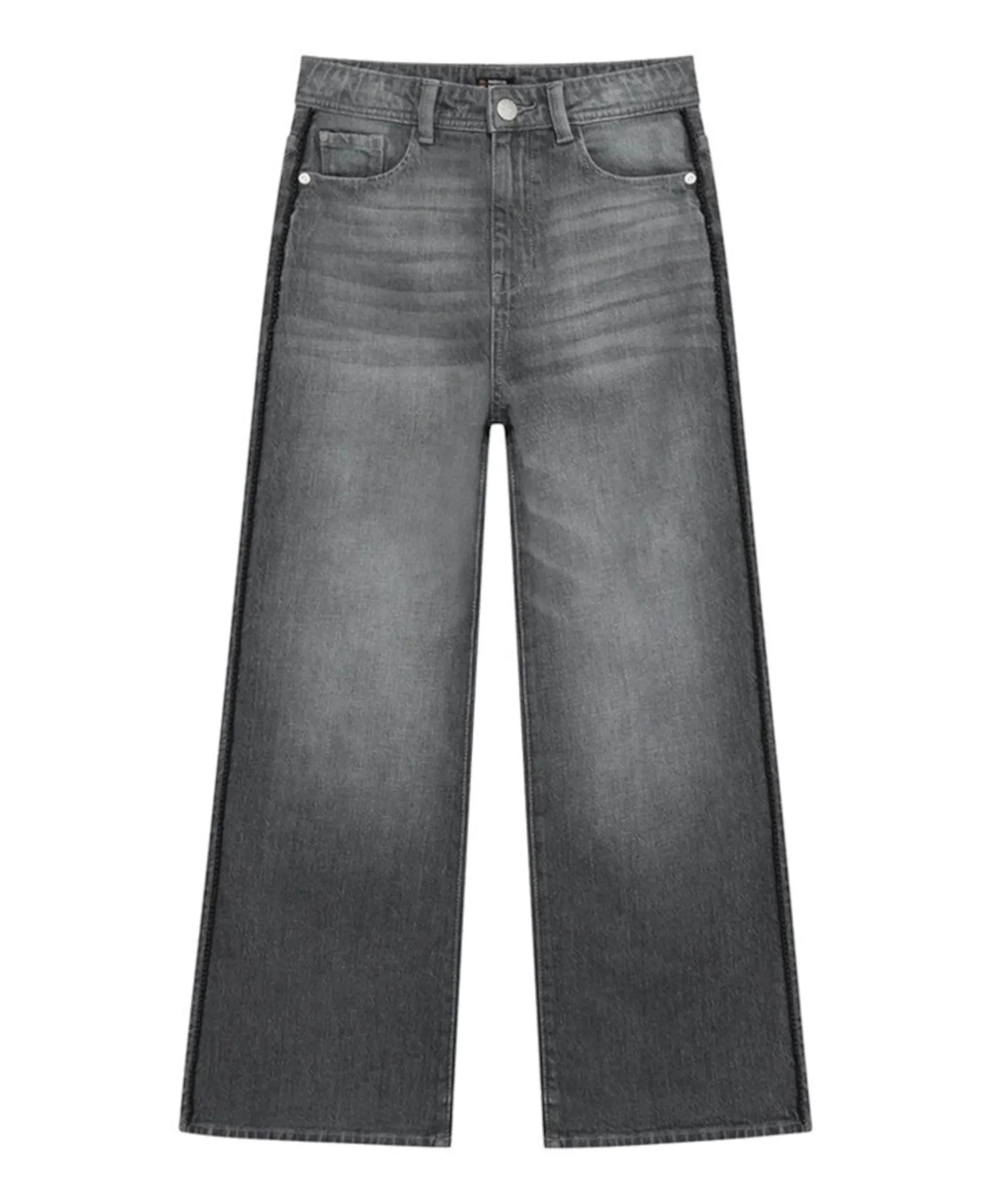 Extra Wide Fit Grey meisjes jeans grijs