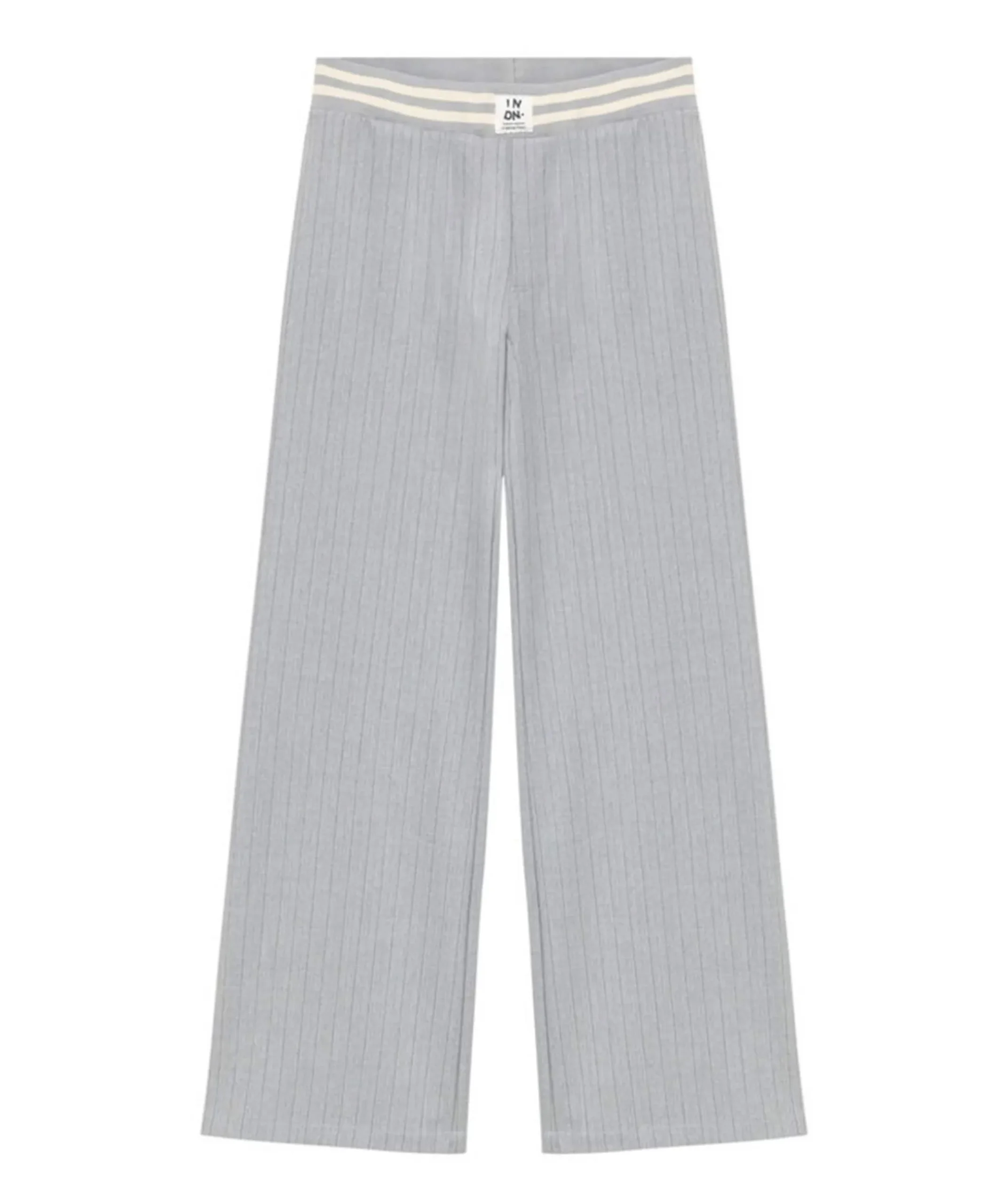 Extra Wide Pinstripe meisjes broek grijs