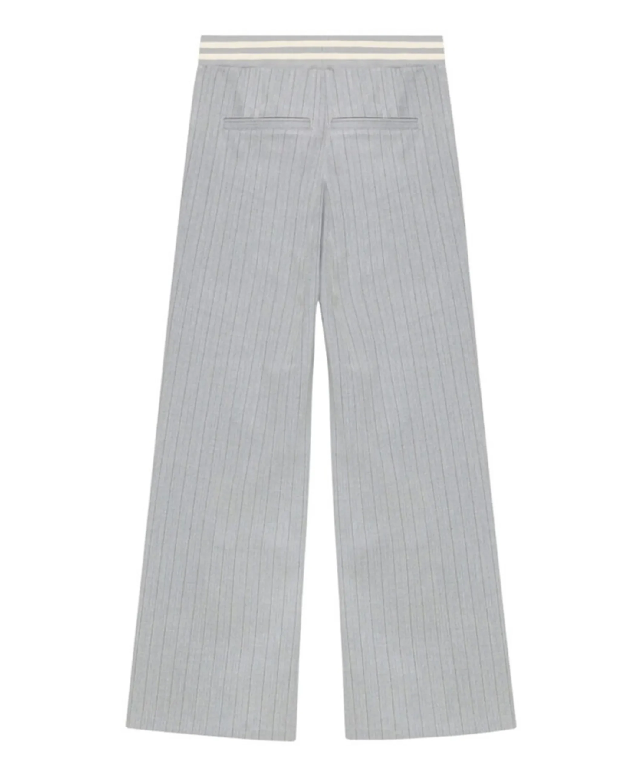 Extra Wide Pinstripe meisjes broek grijs