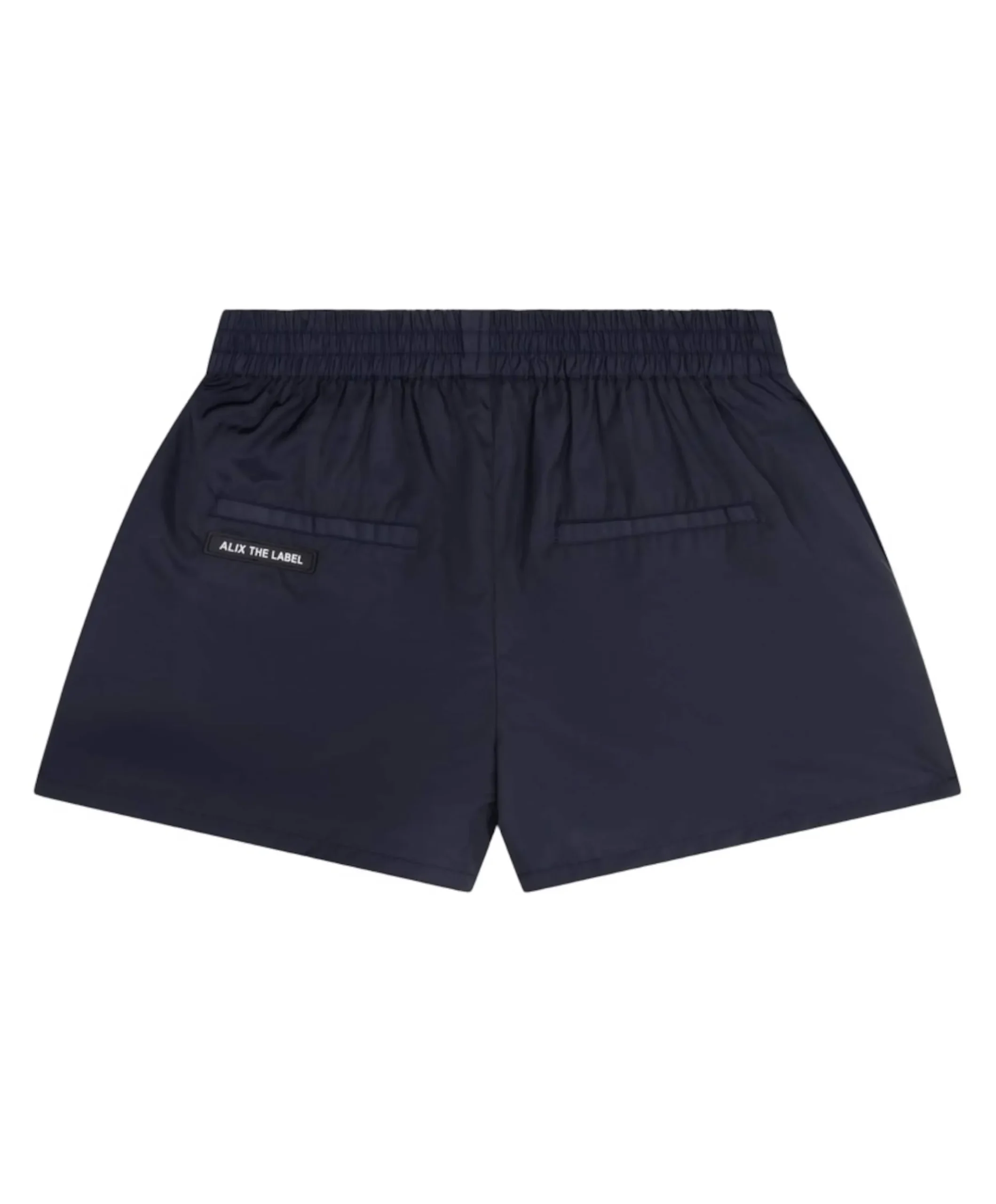 EYELET dames korte broek blauw