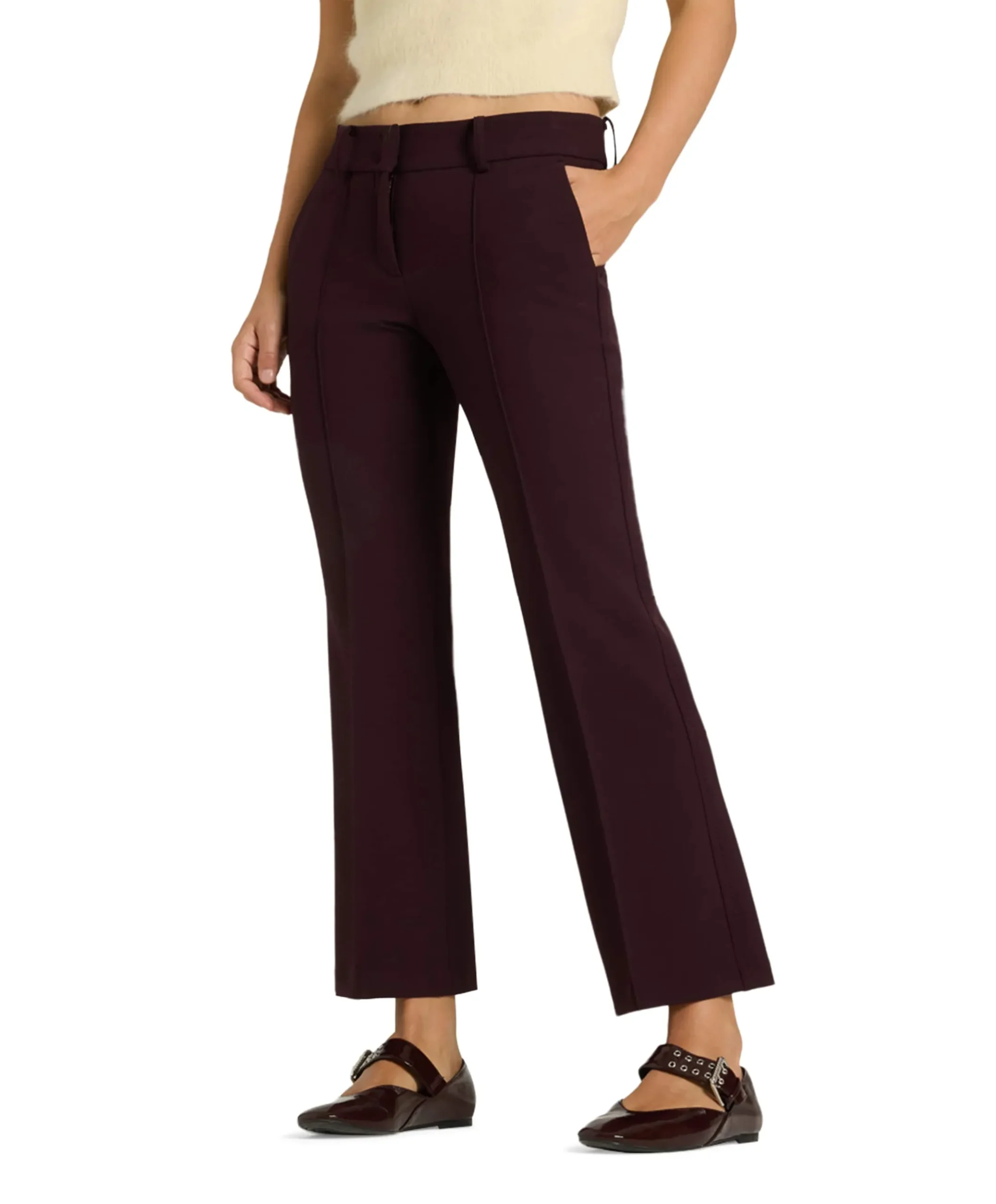 Farah dames broek bordeaux
