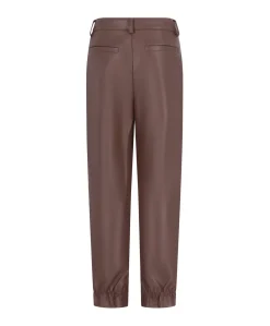 Feya faux leather meisjes pantalon bruin