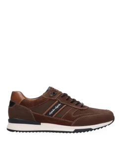 Filmon leather heren sneakers bruin