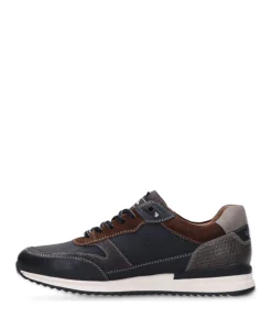 Filmon leather heren sneakers blauw