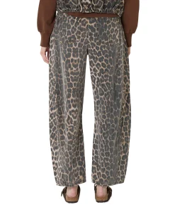 FIORA-BARREL1 dames broek bruin
