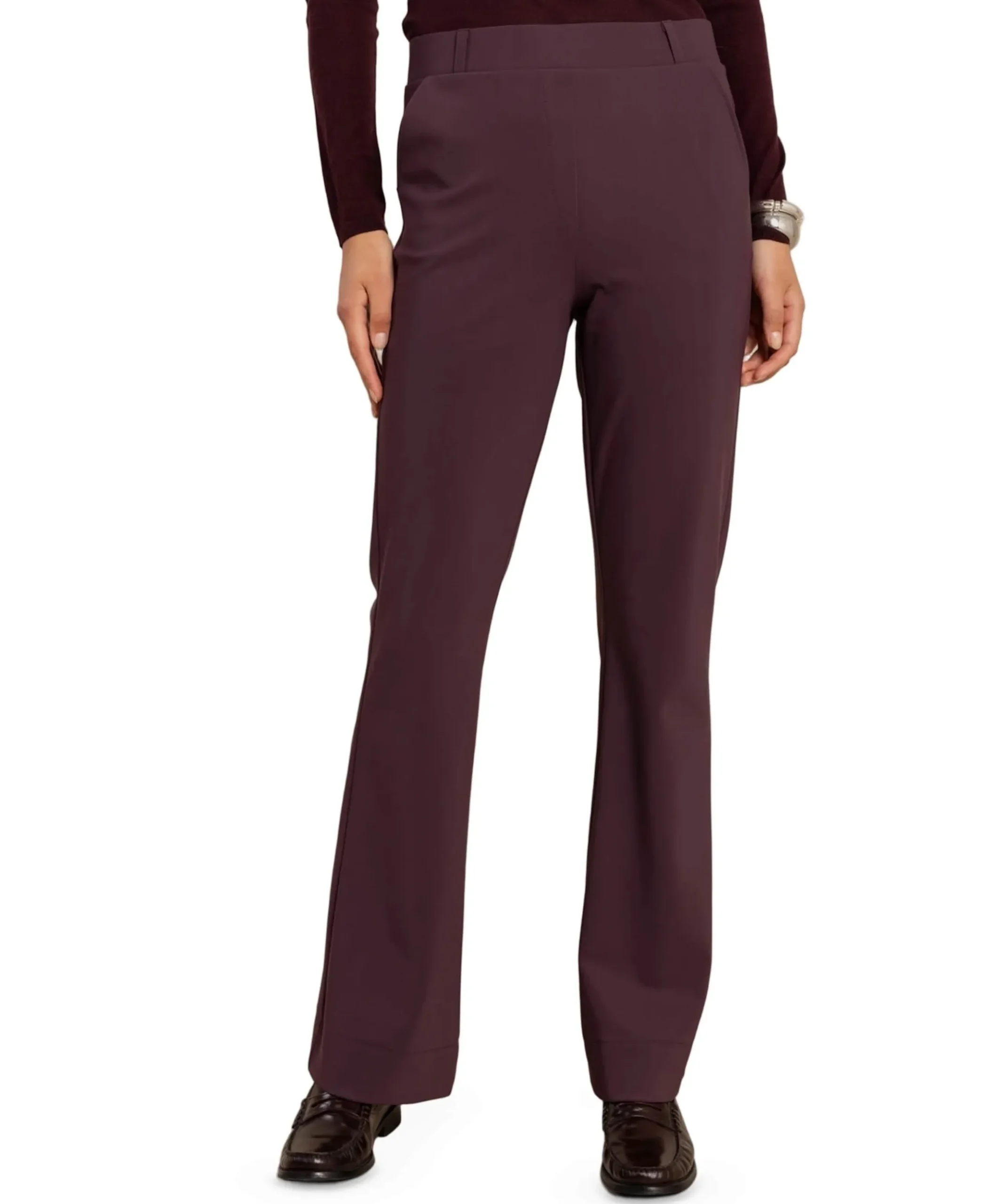 Flair bonded dames broek bordeaux